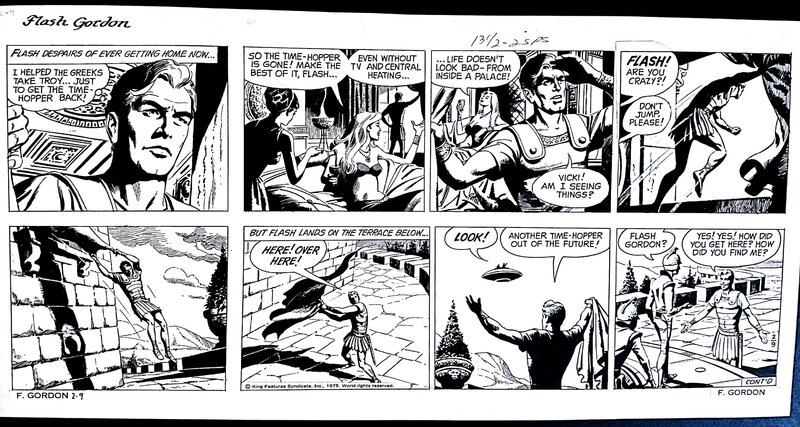Dan Barry, Flash Gordon Sunday Page - Comic Strip