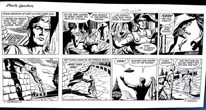 Dan Barry, Flash Gordon Sunday Page - Planche originale