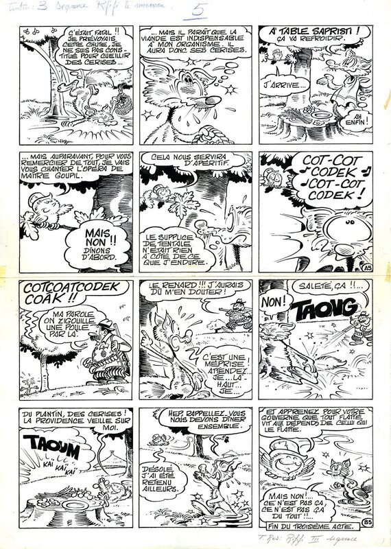 Guy Mouminoux, 1970 - Rififi, le moineau turbulent - Comic Strip