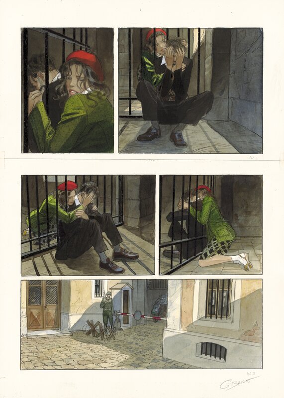 Jean-Pierre Gibrat, Le vol du Corbeau - tome 2 - Planche originale