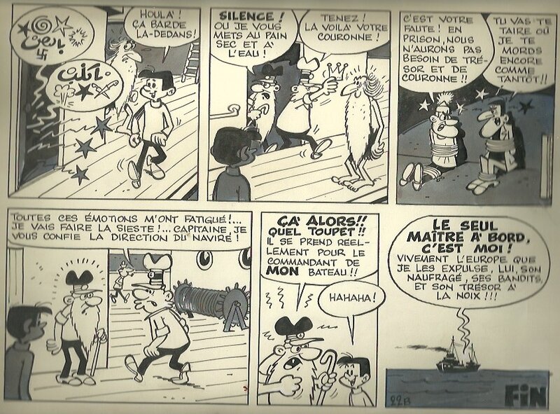 La course au trésor par Paul Deliège - Planche originale
