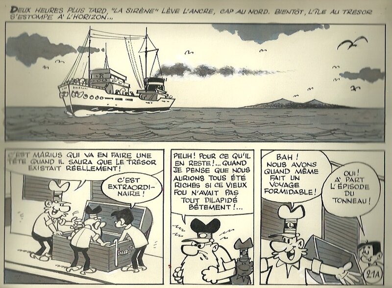 La course au trésor par Paul Deliège - Planche originale
