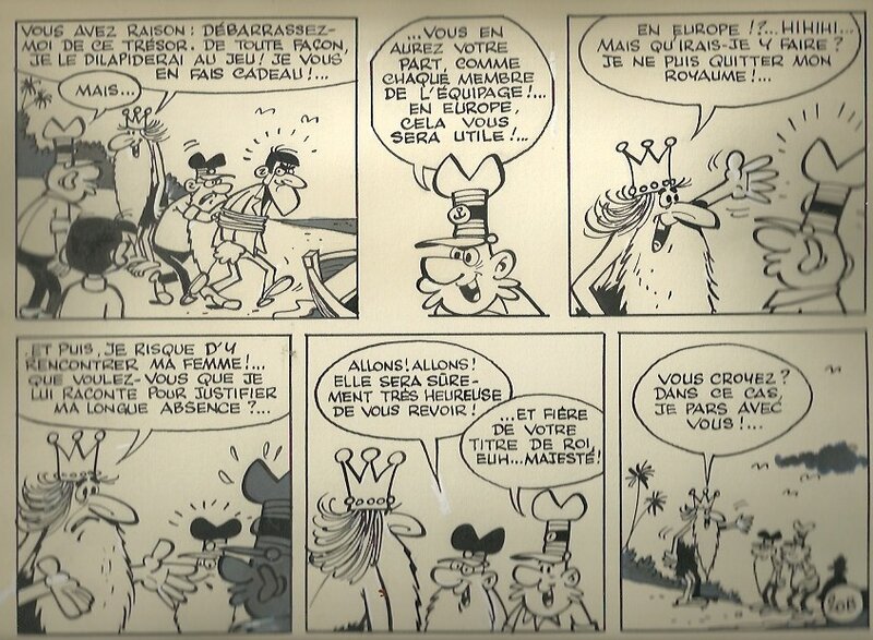 La course au trésor par Paul Deliège - Planche originale