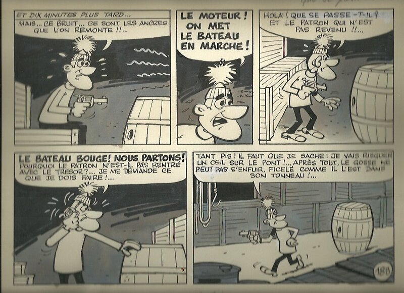 La course au trésor par Paul Deliège - Planche originale