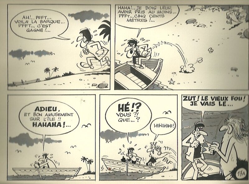 La course au trésor par Paul Deliège - Planche originale