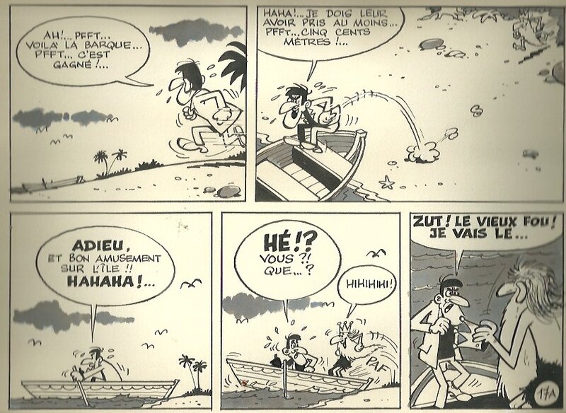 La course au trésor par Paul Deliège - Planche originale