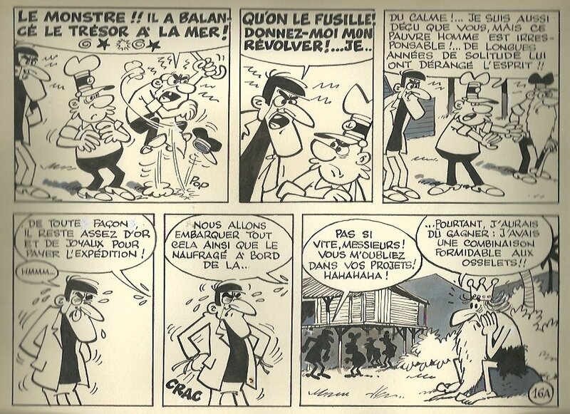 La course au trésor par Paul Deliège - Planche originale