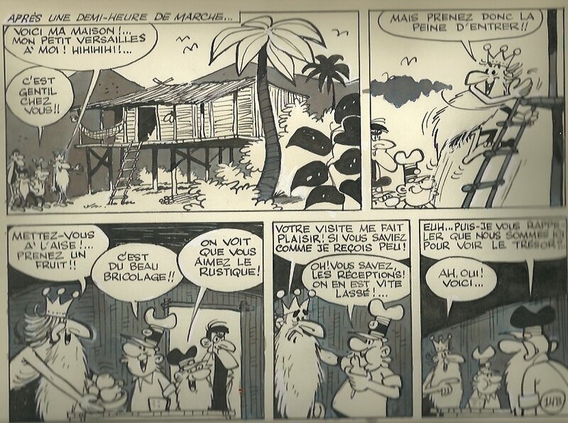 La course au trésor par Paul Deliège - Planche originale
