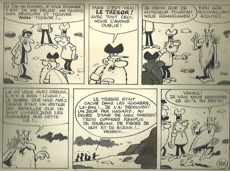 La course au trésor par Paul Deliège - Planche originale