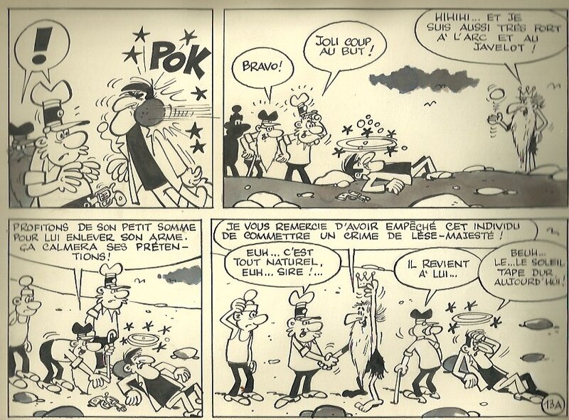 La course au trésor par Paul Deliège - Planche originale