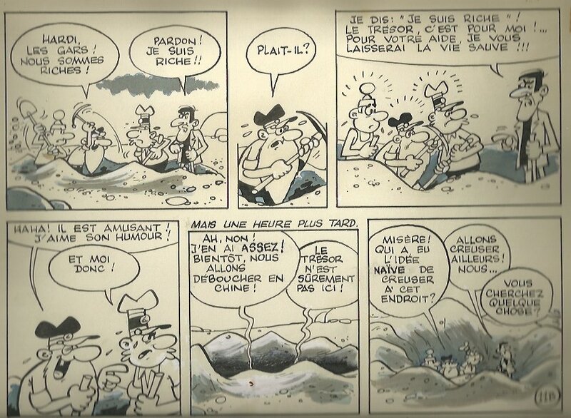 La course au trésor par Paul Deliège - Planche originale