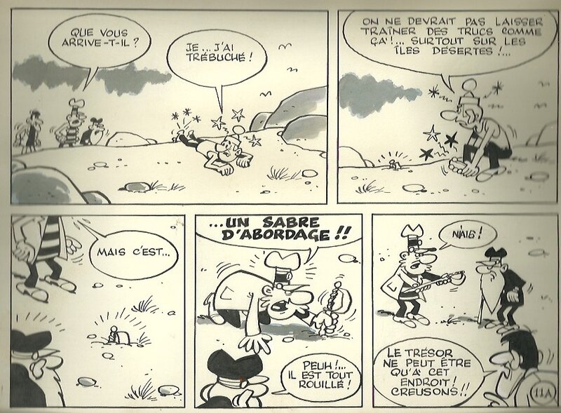 La course au trésor par Paul Deliège - Planche originale