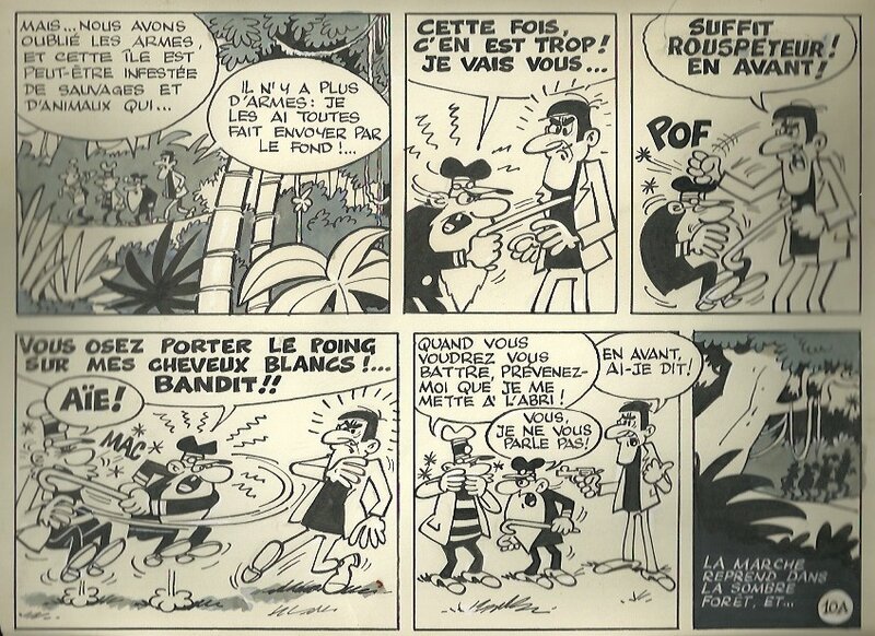 La course au trésor par Paul Deliège - Planche originale