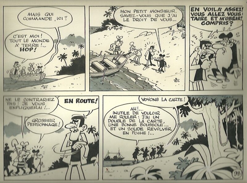 La course au trésor par Paul Deliège - Planche originale