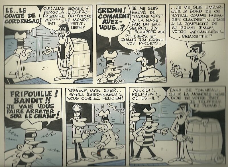 La course au trésor par Paul Deliège - Planche originale