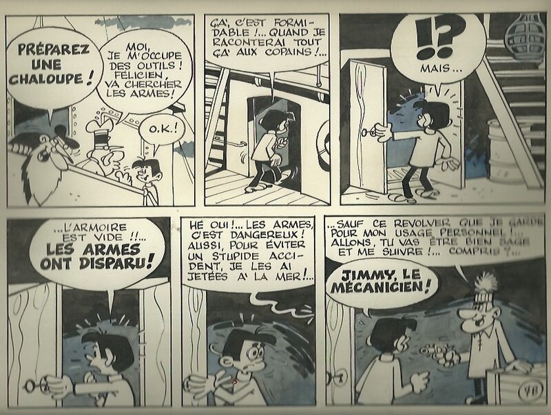 La course au trésor par Paul Deliège - Planche originale