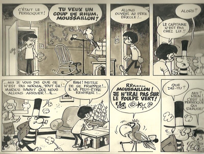 Le poulpe vert par Paul Deliège - Planche originale