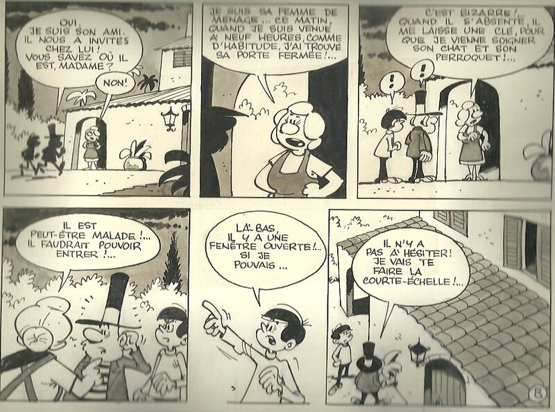 Le poulpe vert par Paul Deliège - Planche originale