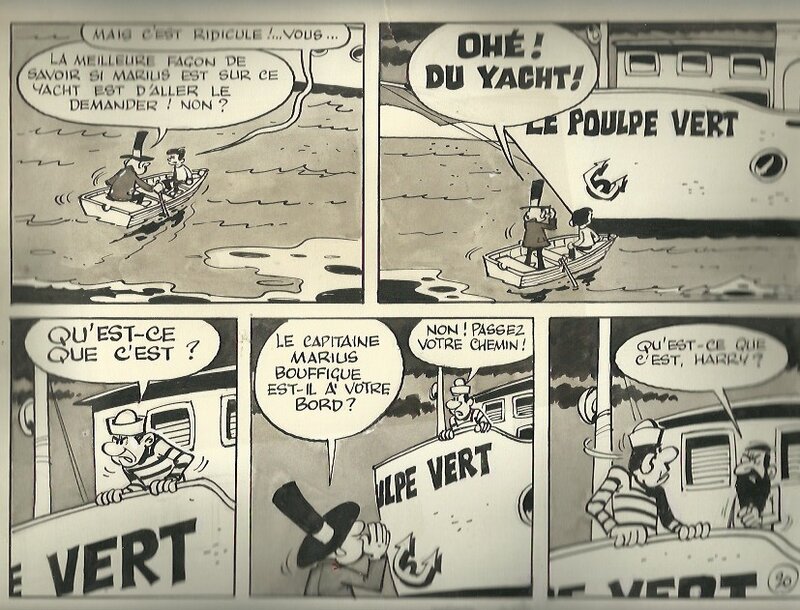 Le poulpe verte par Paul Deliège - Planche originale