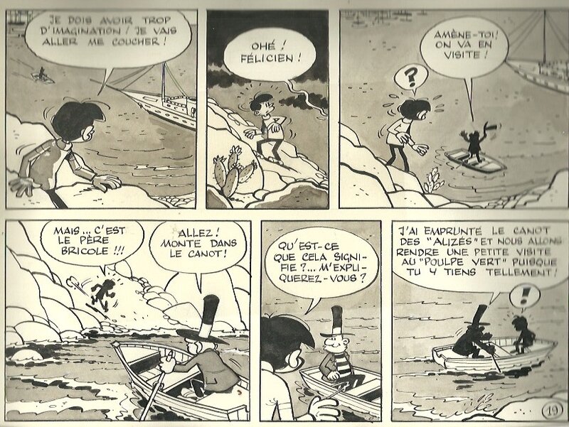 Le poulpe verte par Paul Deliège - Planche originale