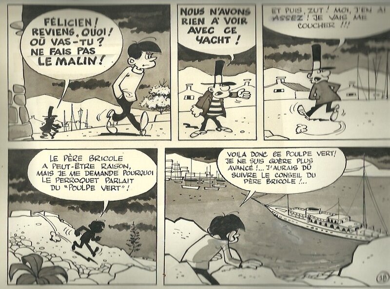 Le poulpe verte par Paul Deliège - Planche originale