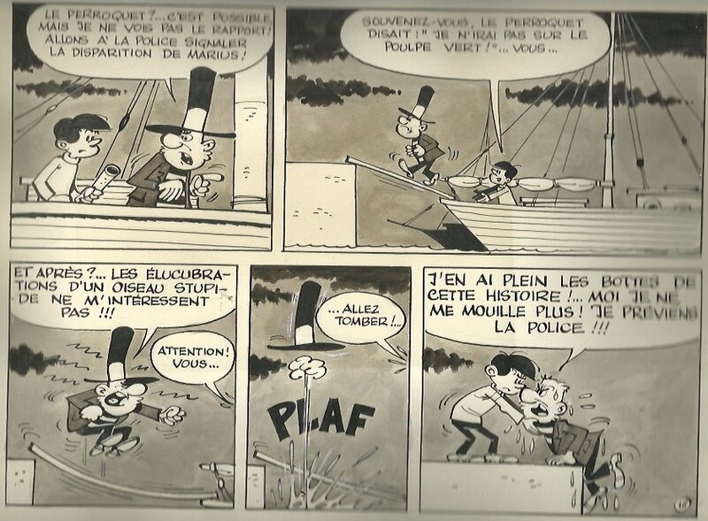 Le poulpe verte par Paul Deliège - Planche originale