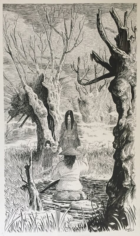 Fantomes by François Gomès - Original Illustration