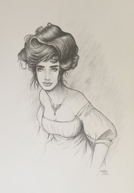 Ma dame par François Gomès - Illustration originale