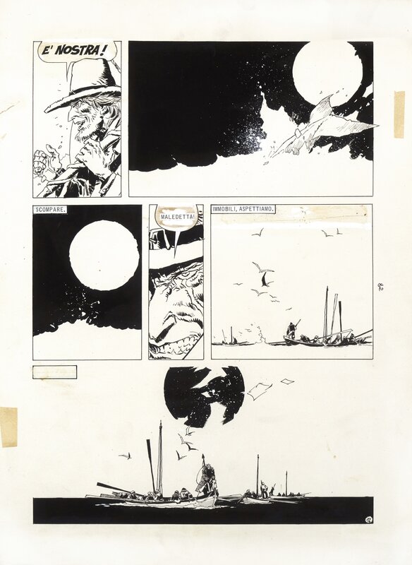 Moby Dick par Enrique Breccia - Planche originale