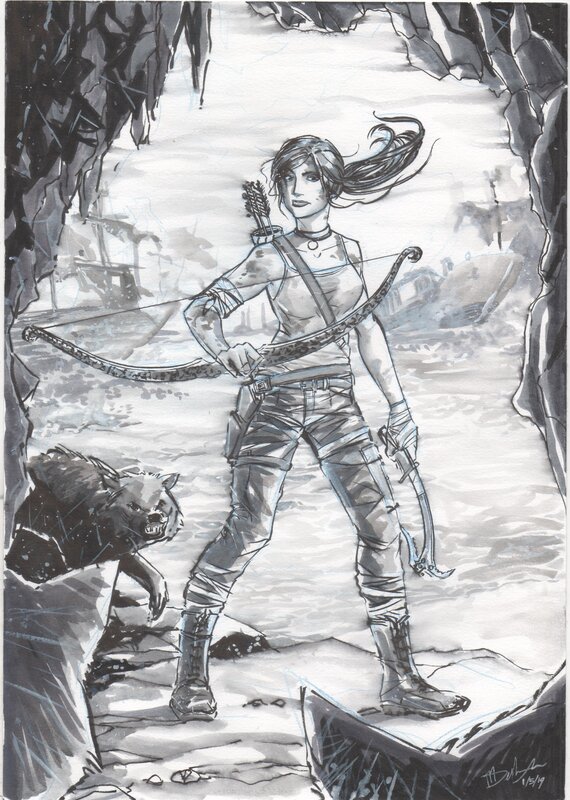 Marissa Delbressine, Tomb Raider / Lara Croft - Original Illustration