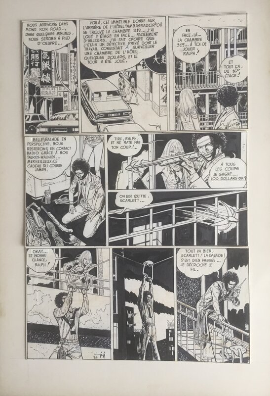 Scarlett Dream par Robert Gigi, Claude Moliterni - Planche originale