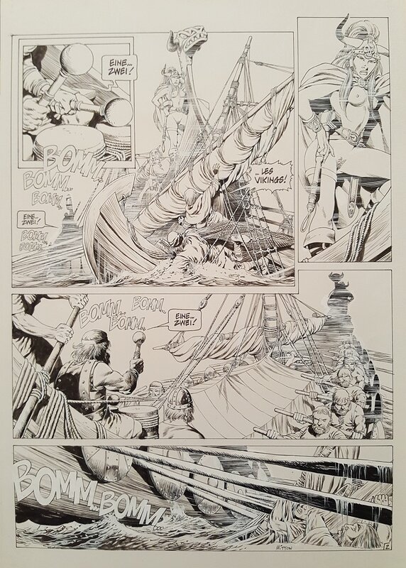 Jean-Yves Mitton, Chroniques Barbares tome 5 planche 2 - Planche originale