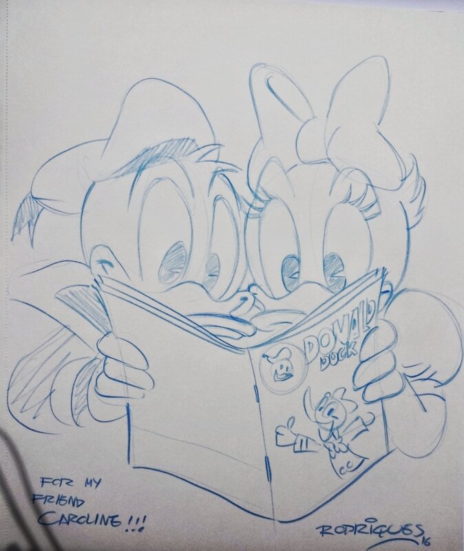Donald and Daisy by Moacir Rodrigues Soares - Sketch