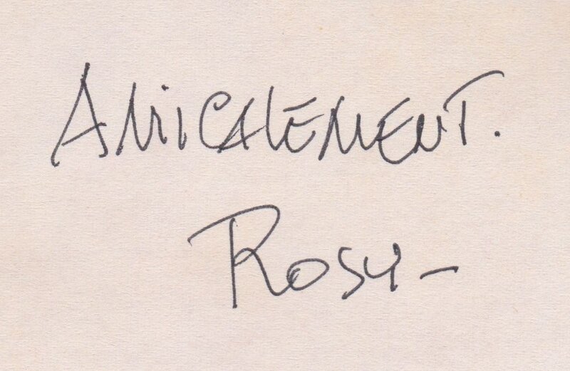 Maurice Rosy, Dédicaces de Rosy pour Spirou - Sketch