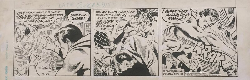 Superman par Paul Kupperberg, José Delbo, Todd Smith - Planche originale