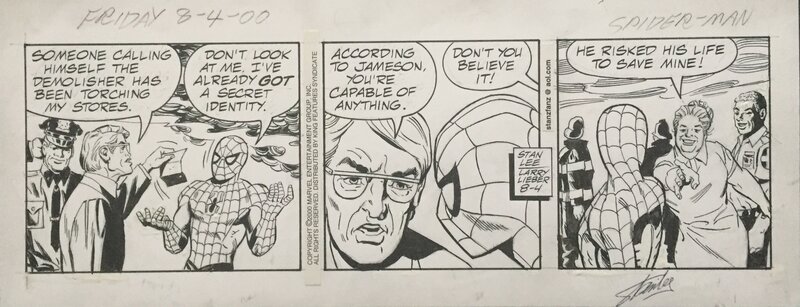 Spiderman par Larry Lieber, Stan Lee - Planche originale