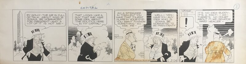 George McManus, Bringing Up Father (La Famille Illico) - Planche originale