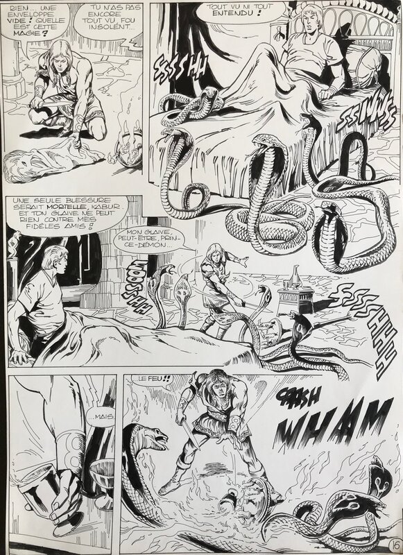 Luciano Bernasconi, La saga de Kabur n° 6 pl 16 - Planche originale