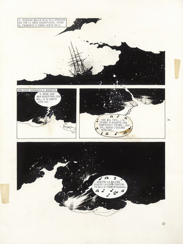 Moby Dick par Enrique Breccia - Planche originale