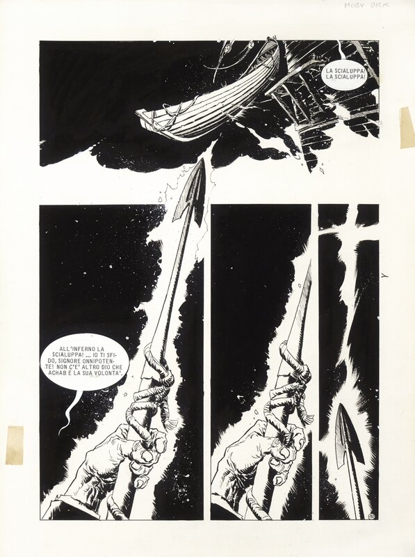 Moby Dick par Enrique Breccia - Planche originale