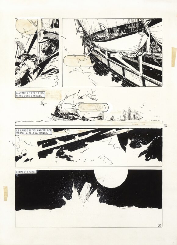 Moby Dick by Enrique Breccia - Comic Strip
