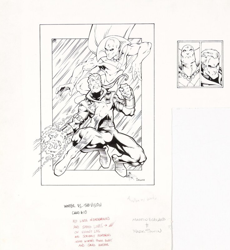 Martin Egeland, Mark Irwin, Marvel vs Wildstorm #10 : Winter vs Vision - Illustration originale