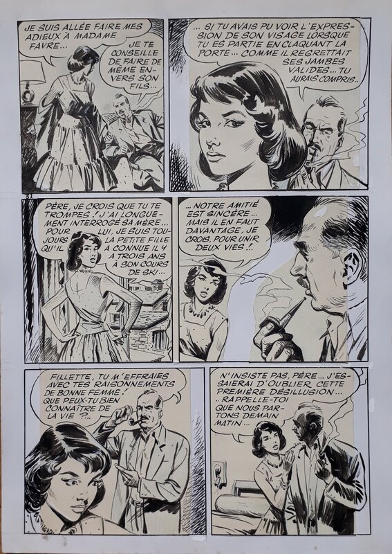 Françoise S.O.S. ! par Noël Gloesner, Marijac - Planche originale