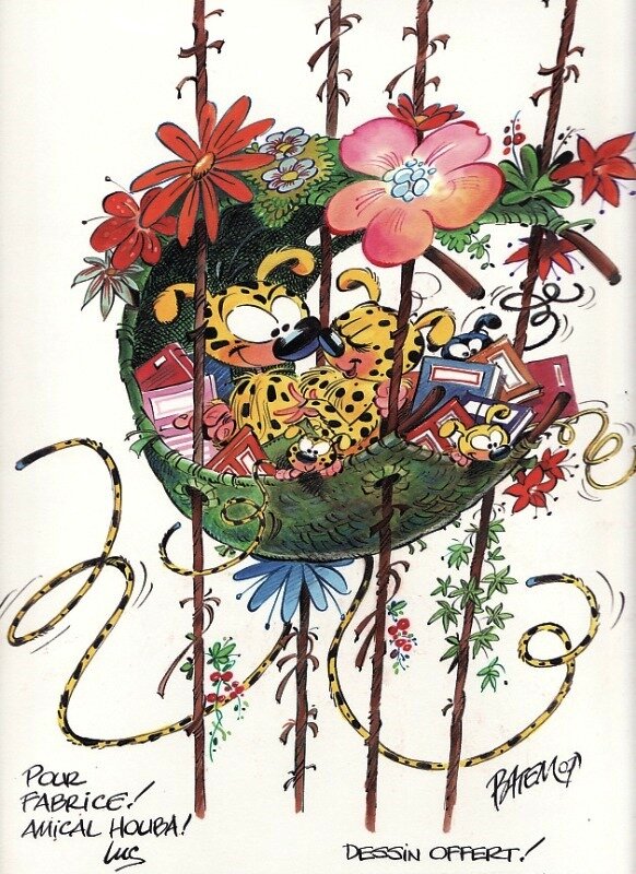 Batem, Le nid du Marsupilami revisité - Illustration originale