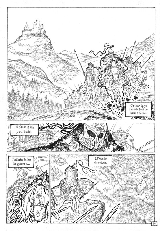 Bruno Maïorana, Alain Ayroles, Thierry Leprévost, Maïorana, D Tome 1, Lord Faureston, planche n°44, 2008. - Planche originale