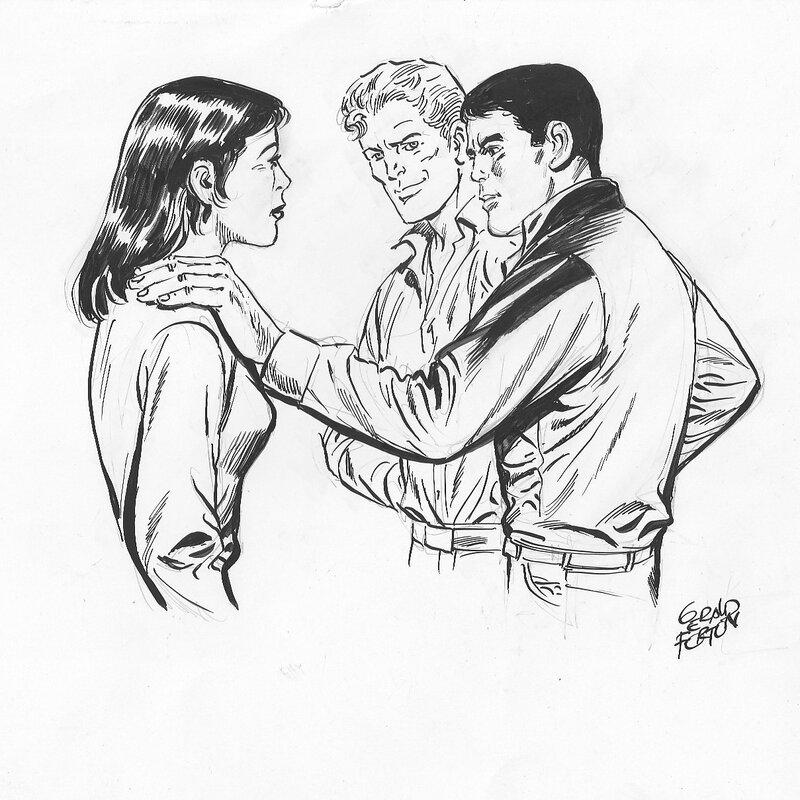 Gérald Forton, Bob Morane et Ballantine - Original Illustration