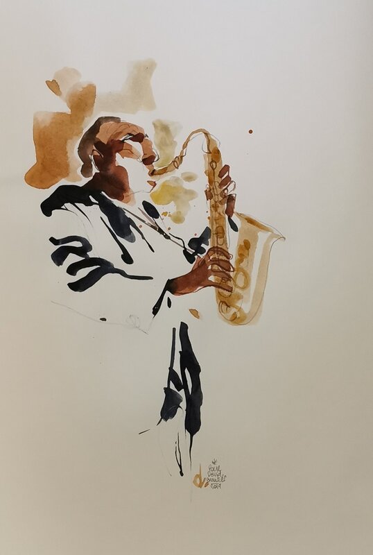 Blue Note by Serge Dehaes - Sketch