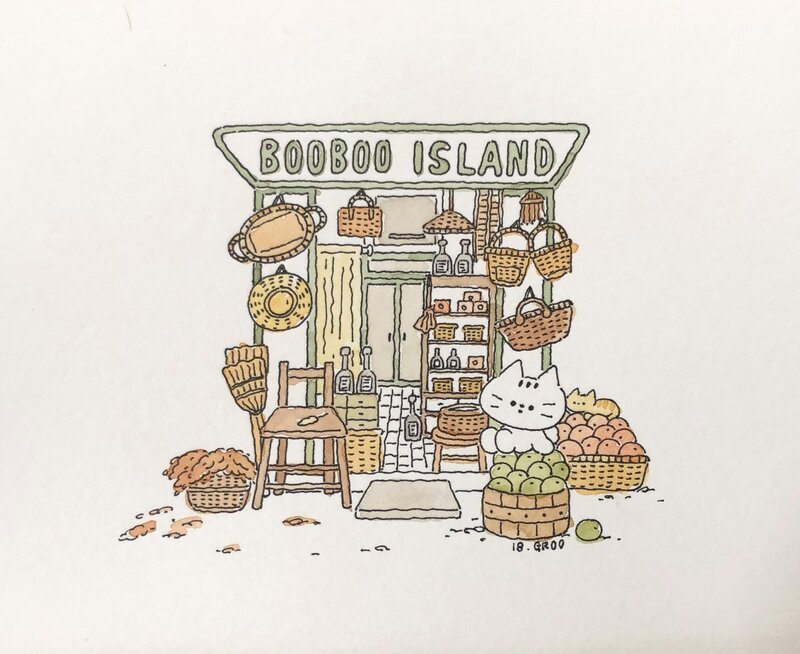Booboo Island par Groo - Illustration originale