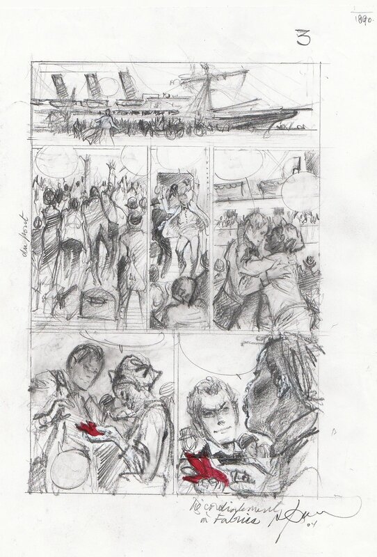 René Follet, Planche préparatoire 3 - Original art
