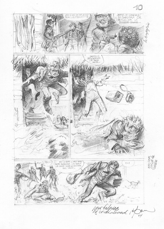 René Follet, Shelena - Planche préparatoire 10 - Original art